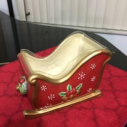 Ceramic Christmas Sleigh