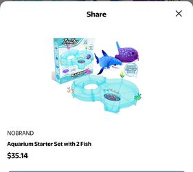 $15-ZhuZhu Aquarium Starter Set with 2 Fish. 