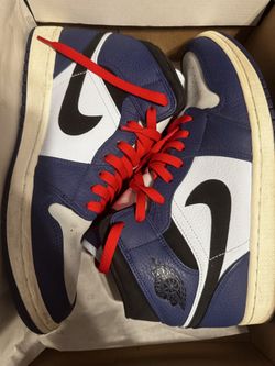 Jordan 1 mid deep royal blue black size 10