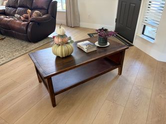 Walnut coffee table
