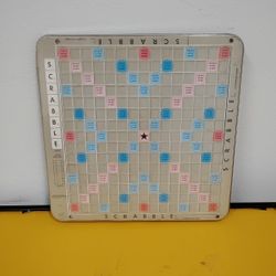 Vintage Old Scrabble Deluxe Spinning Turntable Board Only