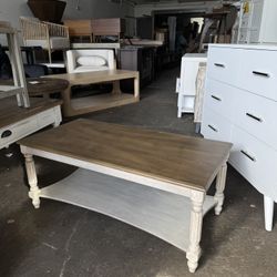 Solid Wood Rectangular Coffee Table