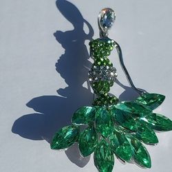 Betsy Johnson Lady In Green Dress