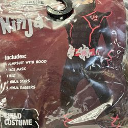 Child’s Medium Ninja Costume Halloween Dress Up