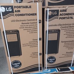 12000btu Portable Ac By LG WiFi Smart.  Complete Set New In Box With Warranty.