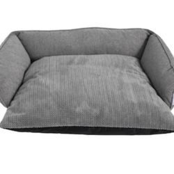 🐕 🐩 NEW 🩷 La-Z-Boy Gray Microfiber Sofa Dog Bed Large