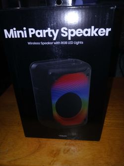 Mini party speakers.