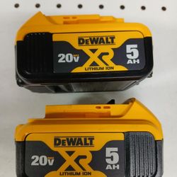 Dewalt New 5ah Battery 2x $110 Nuevas 