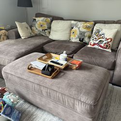 Sectional Sofa With Chaise And Ottoman For Sale
