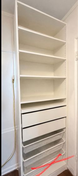 IKEA PAX Wardrobe Unit with Shelves and Drawers