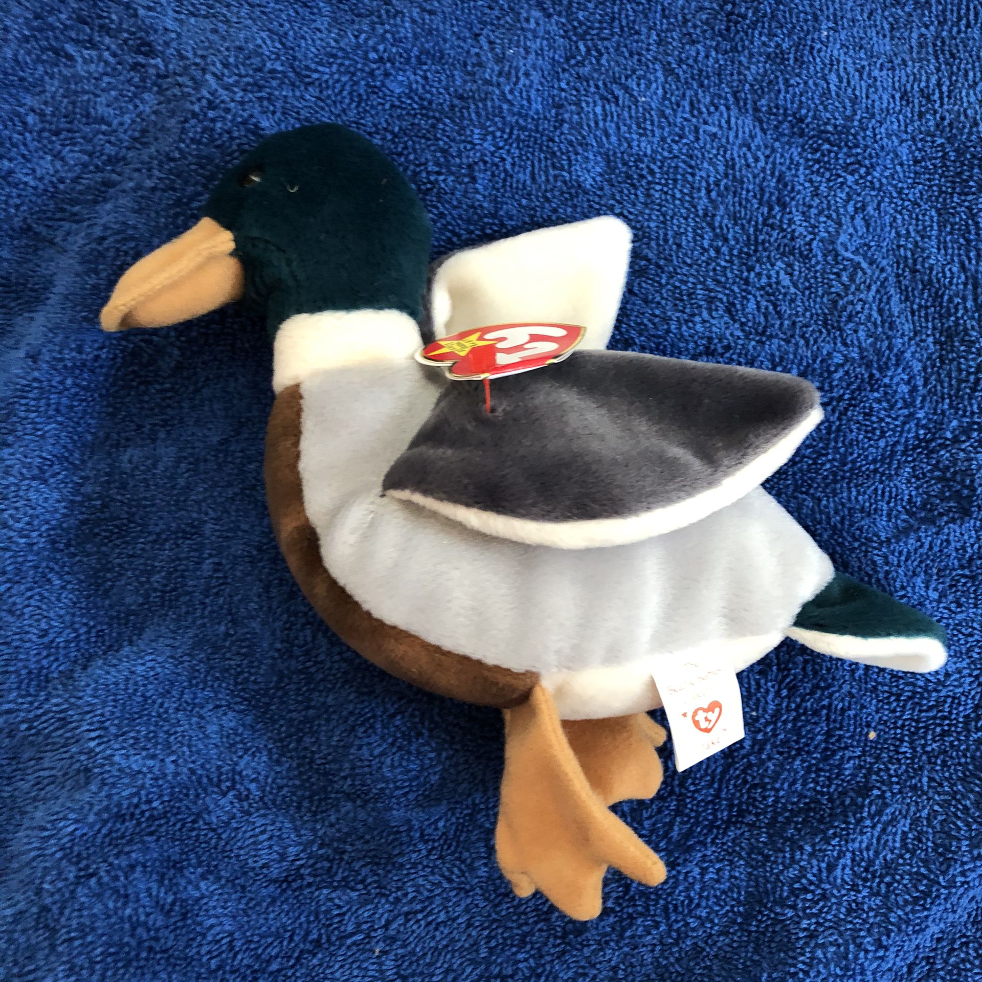 Duck beanie baby with tag