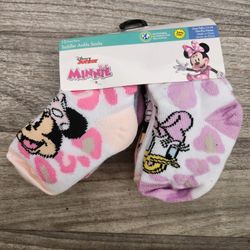 Minnie Mouse Toffler Ankle Socks 12-24 Months 