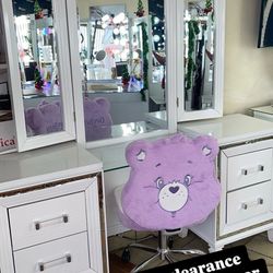 Clearance Vanity Desk & Mirror 