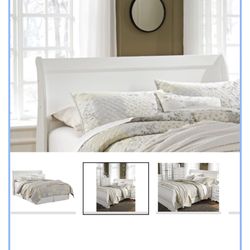 White headboard - Ashley Furniture