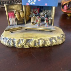 1940s Japanese Celluloid Geisha Playing Instrument 