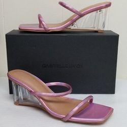 Gabrielle Union Lucite Heels Sz 8
