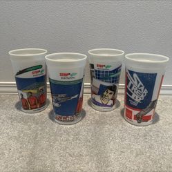 Star Trek IV The Voyage Home Stop N Go Cups 1986 Glow in the Dark