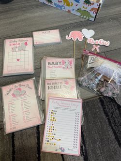 Baby shower games - elephant theme