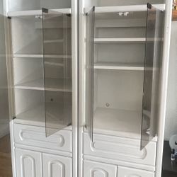 White Tall Cabinets On Wheels