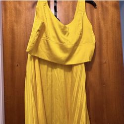 2 pcs Yellow Skirt Set