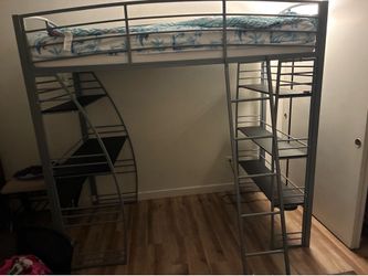 Twin size loft bed.