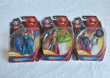 Superman Man of Steel 2013 figure lot MIB