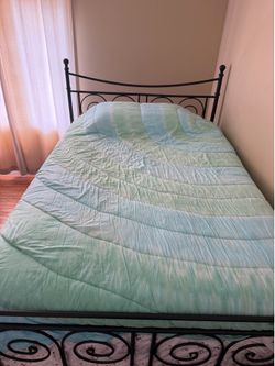 Full size Bed Frame and Mattress and Box Spring