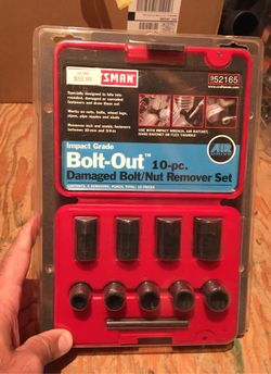 Impact grade bolt-out / nut remover set