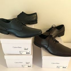 Calvin Klein Brodie Leather Oxford Dress Shoes 