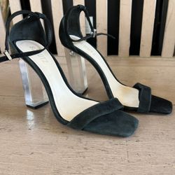 Schutz Salio Alto Transparent Heels New Size 8