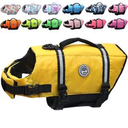VIVAGLORY Ripstop Dog Life Jacket Size XXS Yellow