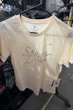 Women's Spyder Short Sleeve Tee M Pearl