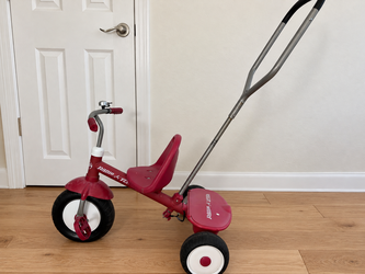Radio Flyer Toddler Tricycle with Parent Push Handle