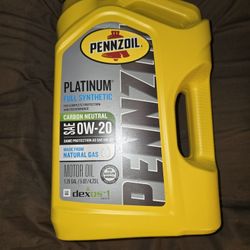 I Have A Pack Of 0w20 Total Of 15 Quarts Pennzoil Platinum  Full Synthetic  