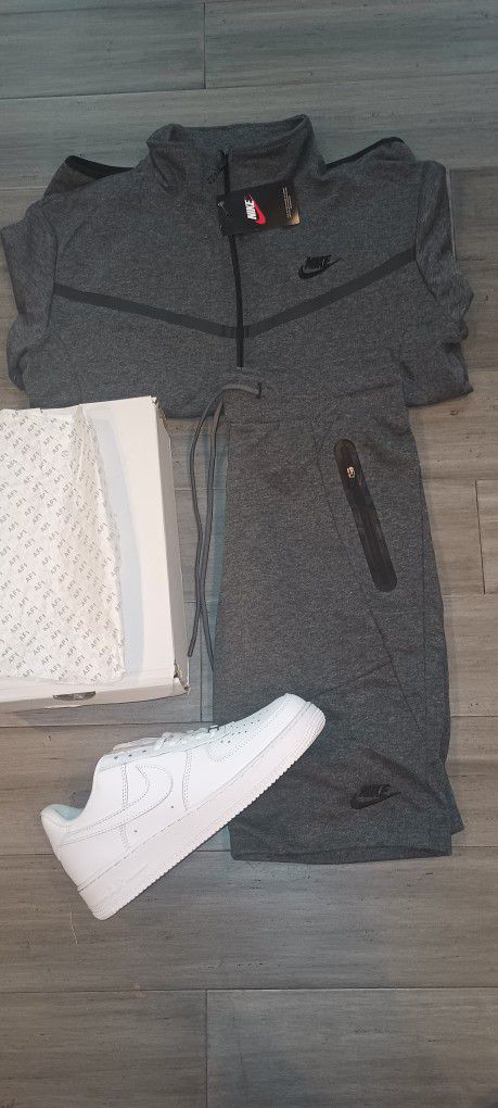 Sale Grey Nike Tech Short Set