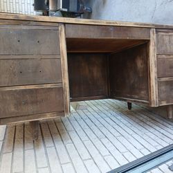 VINTAGE DESK 1960'S, Has All Handles. $150 OBO. Needs Finishing.