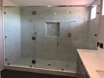 Shower door glass