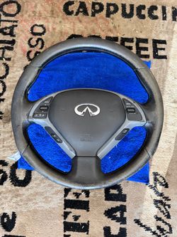 07-13 Infiniti G35 G37 Sedan OEM Black Steering Wheel