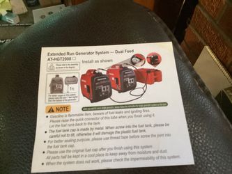 Portable Generator Dual (or single) External Fuel Kit - Fits Honda EU Series + Others - See Discription