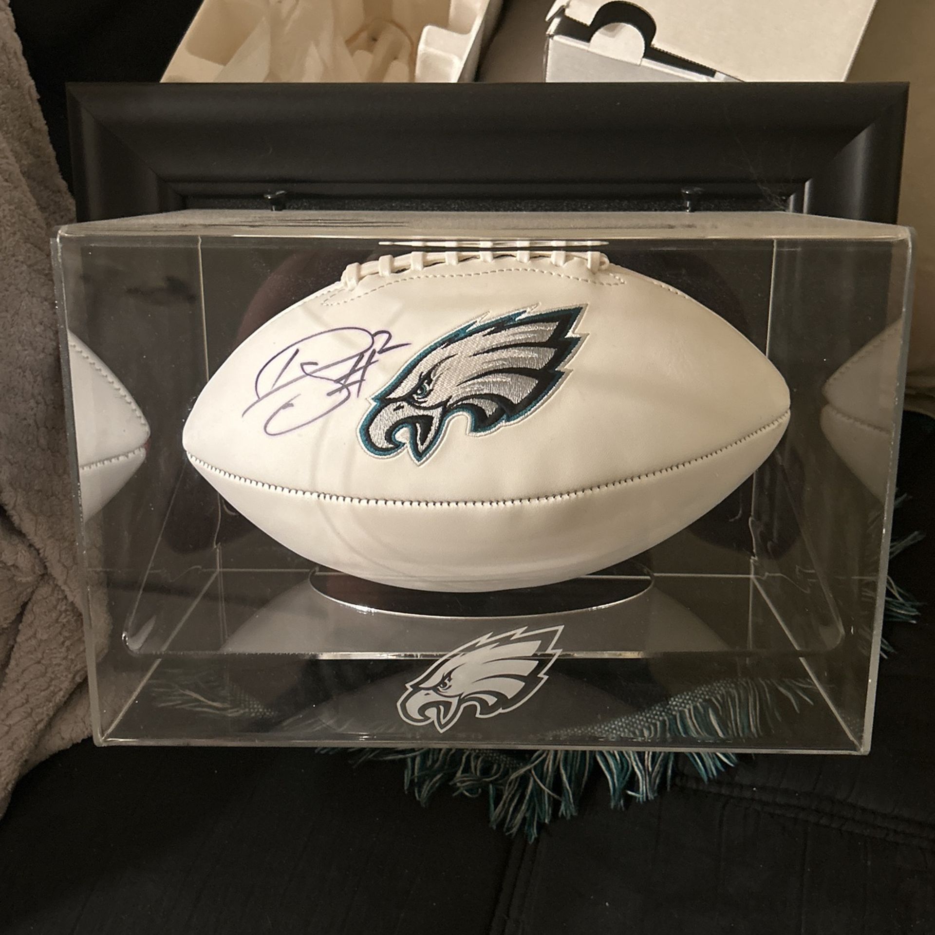 Darius Slay Signed Football W/ Display Case 