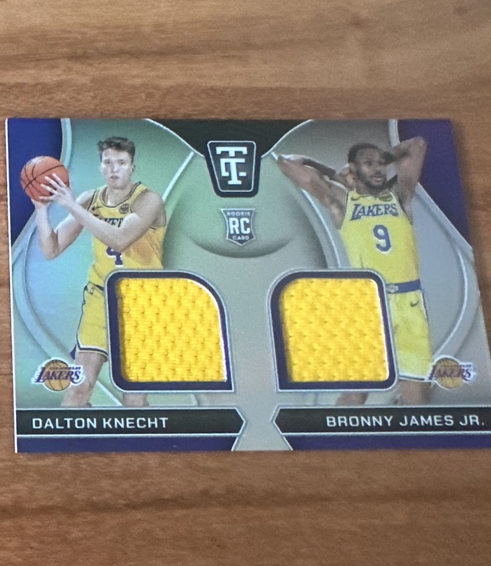 Panini 24-25 Totally Certified + NBA Hoops: Dalton Knecht Auto + Knecht & Bronny James Rookie Card Patch Lakers