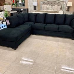 Darcy Black RAF Sectional /couch /Living room set