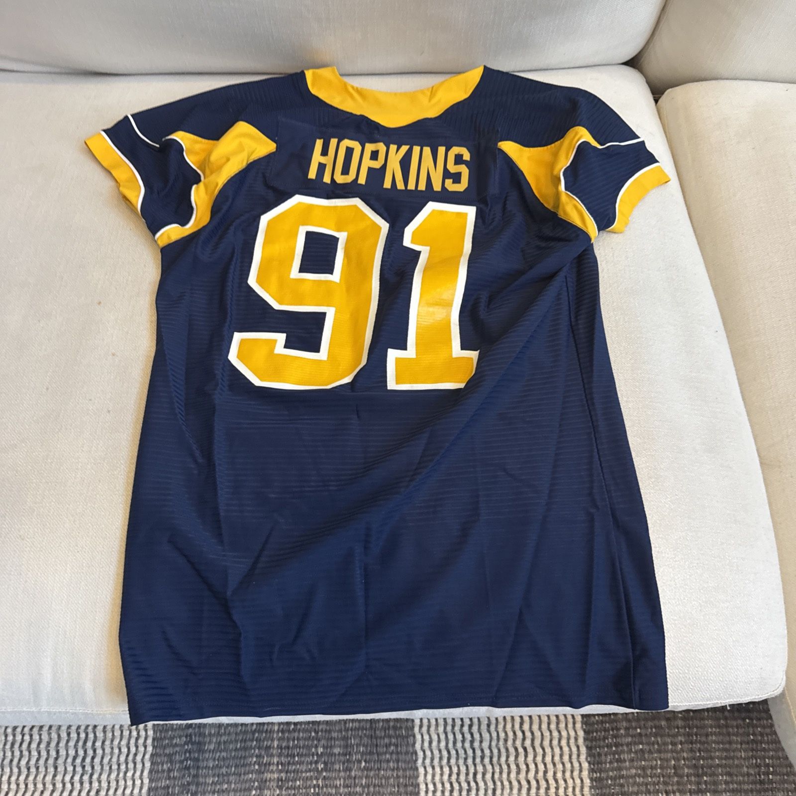 Chris Hopkins #91 TE Univ Of Toledo Team Player Issued & Worn Jersey NY Giants