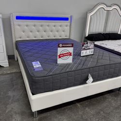 New Queen Bed Frame With Mattress 