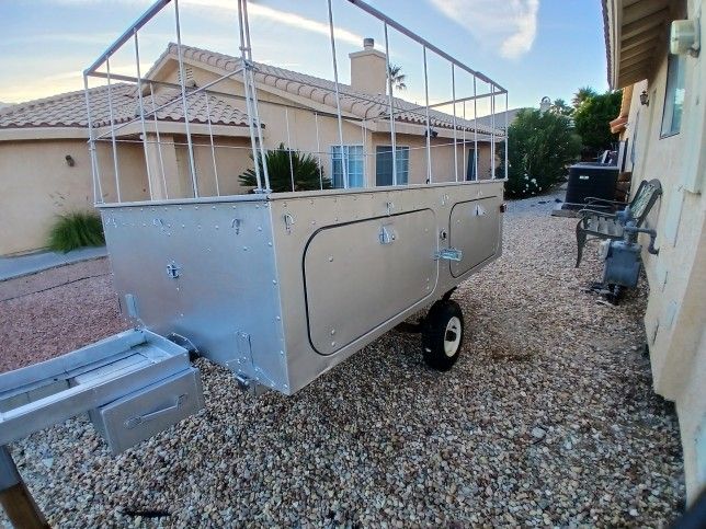 Very Rare Vintage, JC HIGGINS trailer. Aluminum Lightweight Rare And Collectible Trailer!!!  