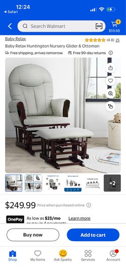 Nursery Glider & Ottoman (NEW IN BOX)