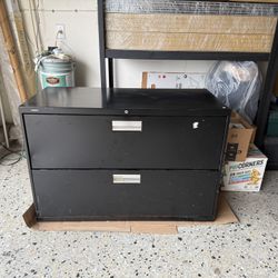 Metal File Cabinet With Two Drawers 