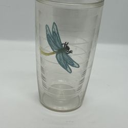 TERVIS TUMBLER 16 oz. NEW Blue Dragonfly Logo Beach, Boat, pool Insulated Preown