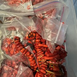 Red Coral Beads