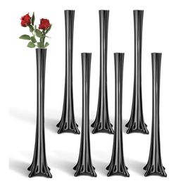 6pc Black Eiffel Tower Vase